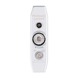 a white object with two screws